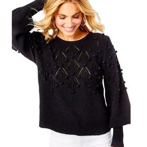 Lilly Pulitzer Women's Neuve Bobble Sweater in Black NWT - Size Medium